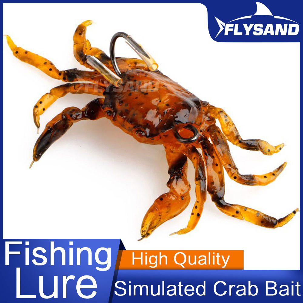 Fishing Lure Soft Plastic - FLYSAND Bionic Crab Silicone Soft Bait