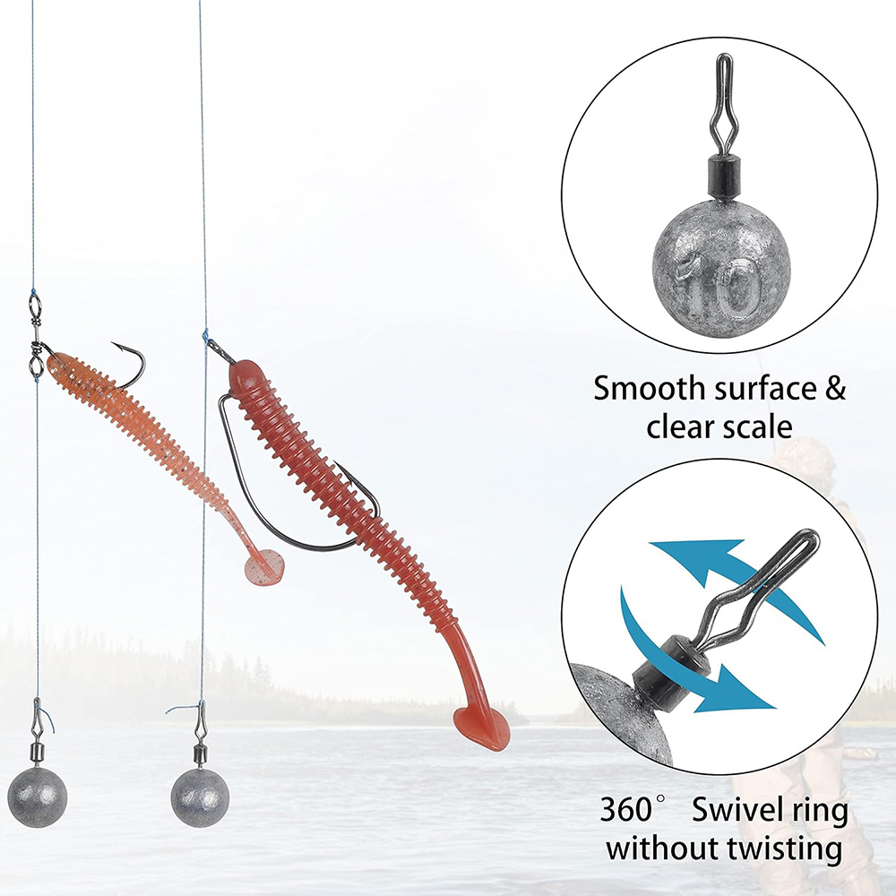 10Pcs Fishing Weight Lead 2.5G - Fishing Lure Popper ulasan dan harga