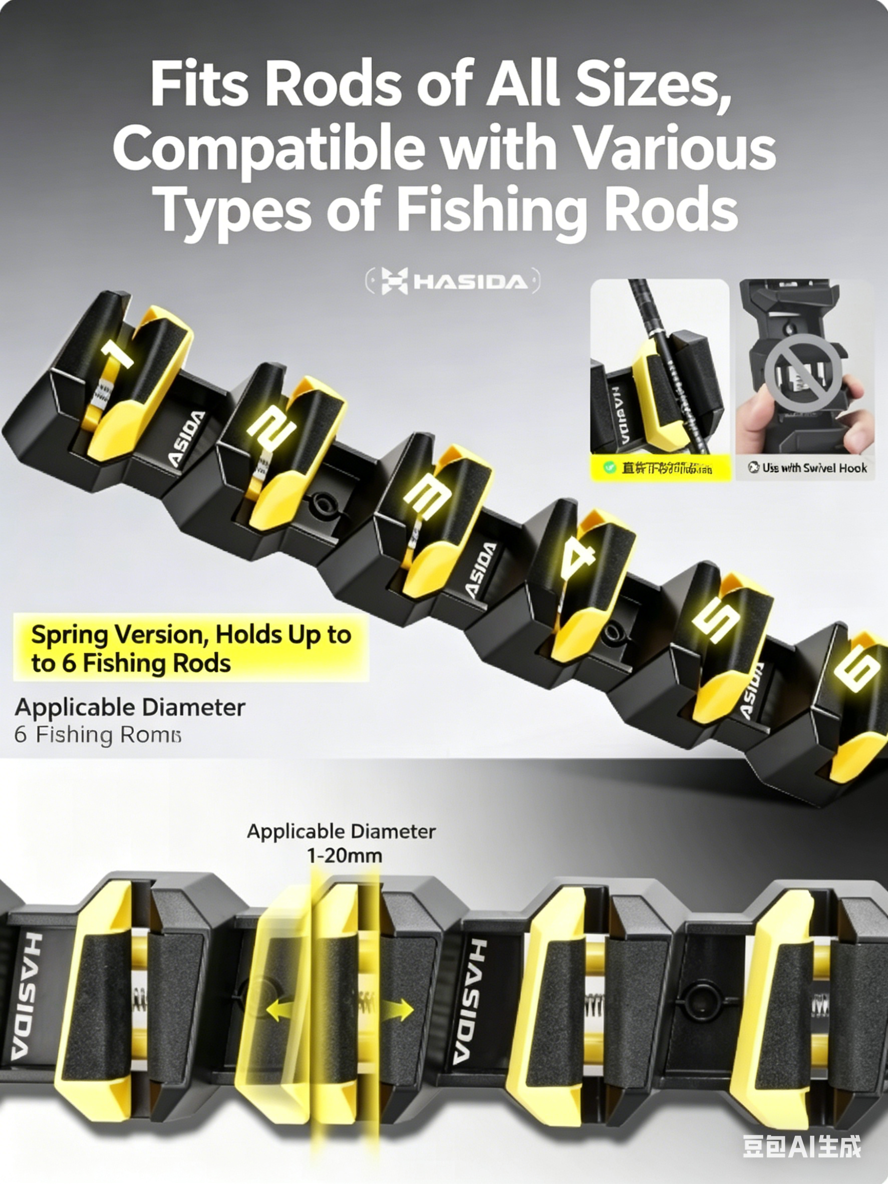 HISTAR Soft Rubber Wall-Mounte - Fishing Lure Accessories ulasan dan harga