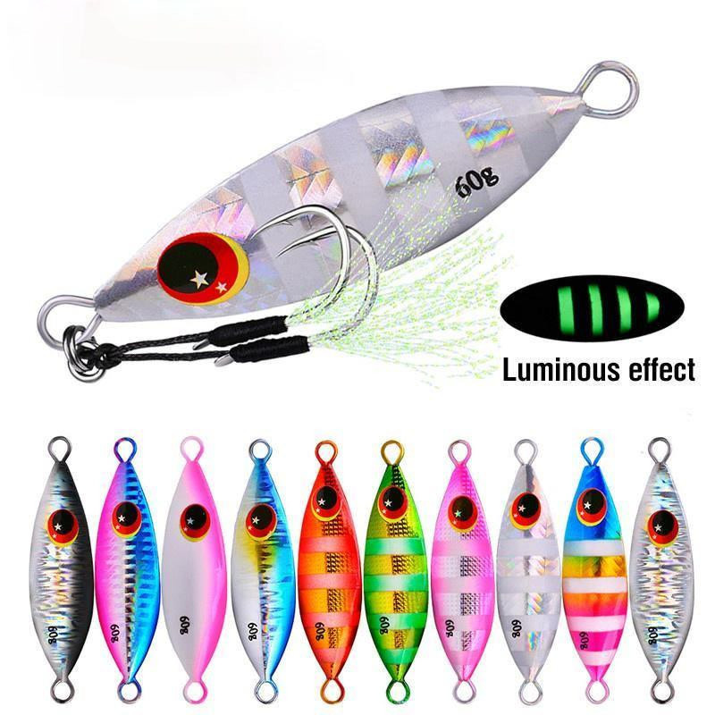 Metal Jig Spoon Lure 10-60g Fi - Fishing Lure Buzzbait ulasan dan harga