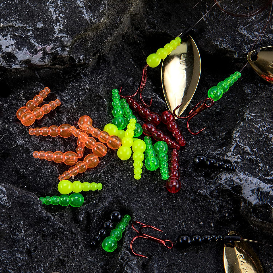 50PCS Stacked Fishing Beads Tr - Fishing Lure Spinner ulasan dan harga
