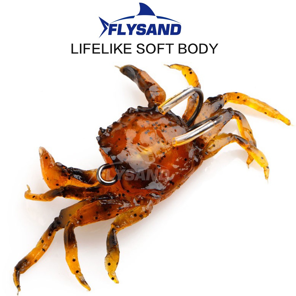 FLYSAND Bionic Crab Silicone S - Fishing Lure Soft Plastic ulasan dan harga