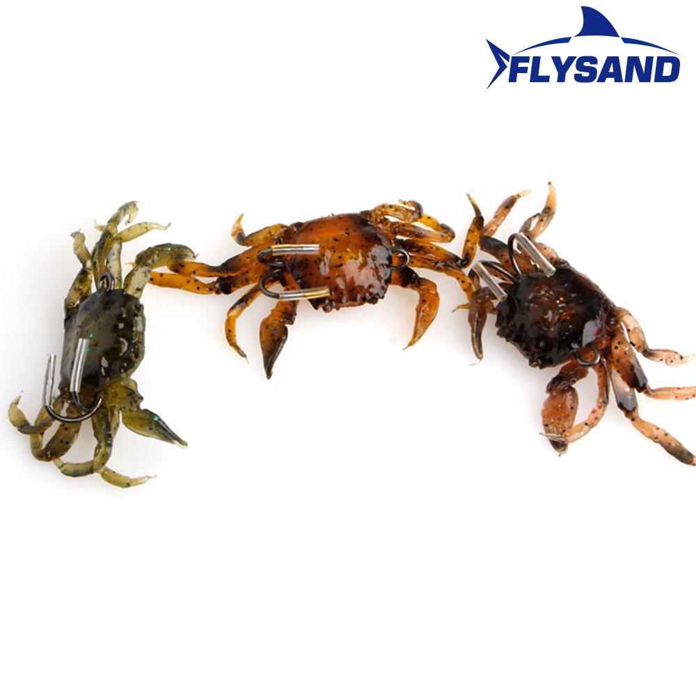 FLYSAND Bionic Crab Silicone S - Fishing Lure Soft Plastic ulasan dan harga