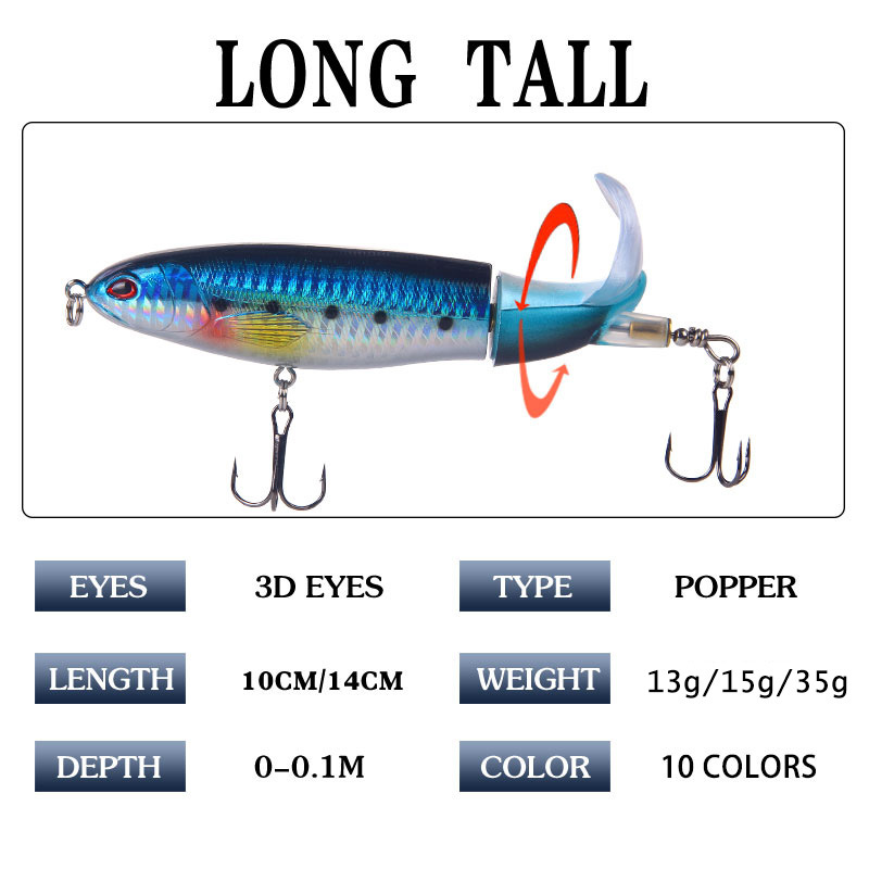 1Pcs Whopper Plopper Fishing L - Fishing Lure Popper ulasan dan harga
