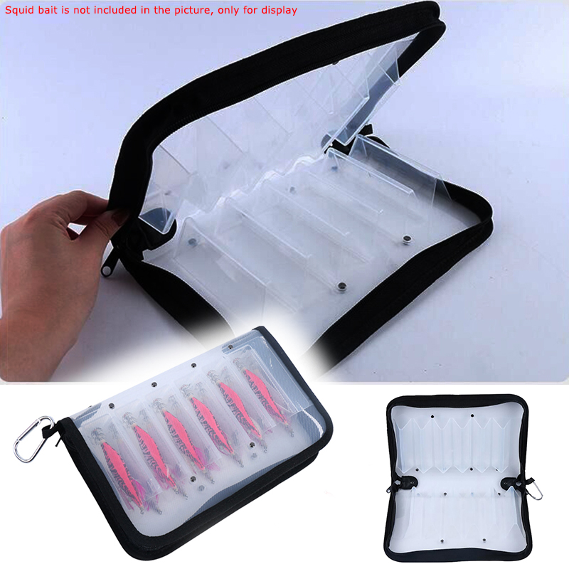 Plastic Transparent Visual Squ - Fishing Lure Jig ulasan dan harga