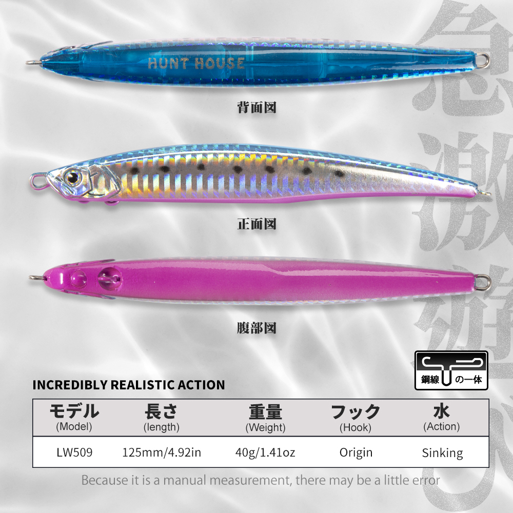 Hunthouse fishing Press heavy  - Fishing Lure Jerkbait ulasan dan harga