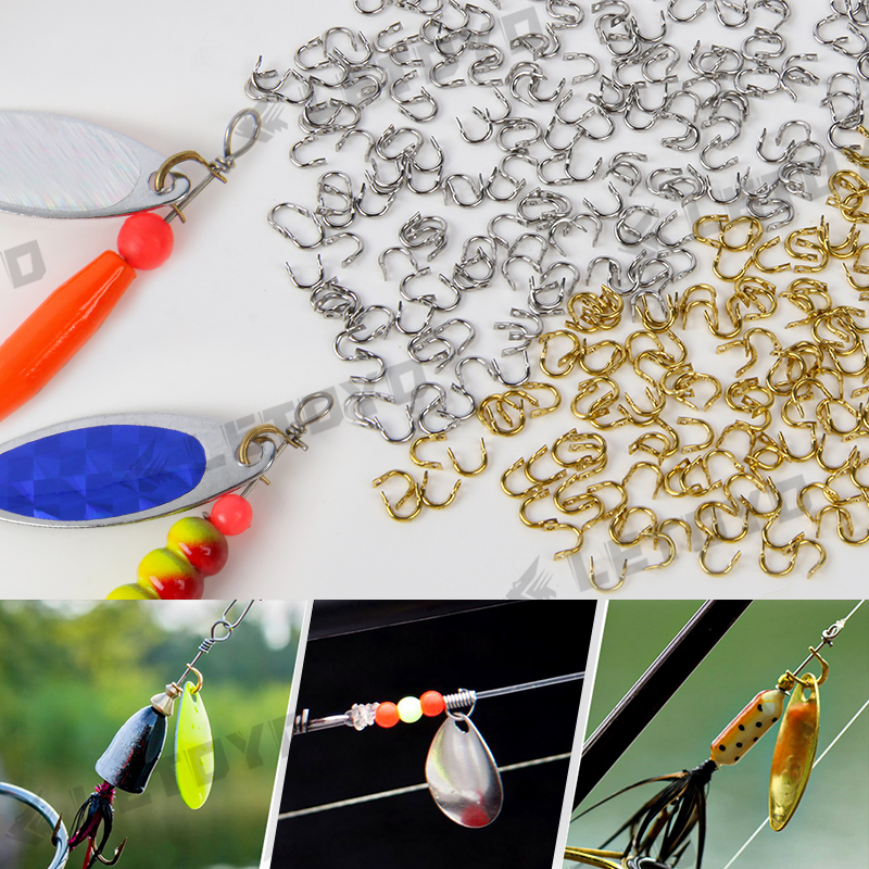 LETOYO 100pcs Folded Clevises  - Fishing Lure Spoon ulasan dan harga