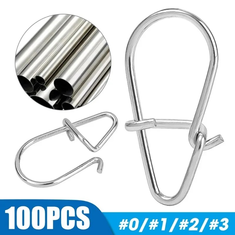 100/200PCS Stainless Steel Fis - Fishing Lure Accessories ulasan dan harga