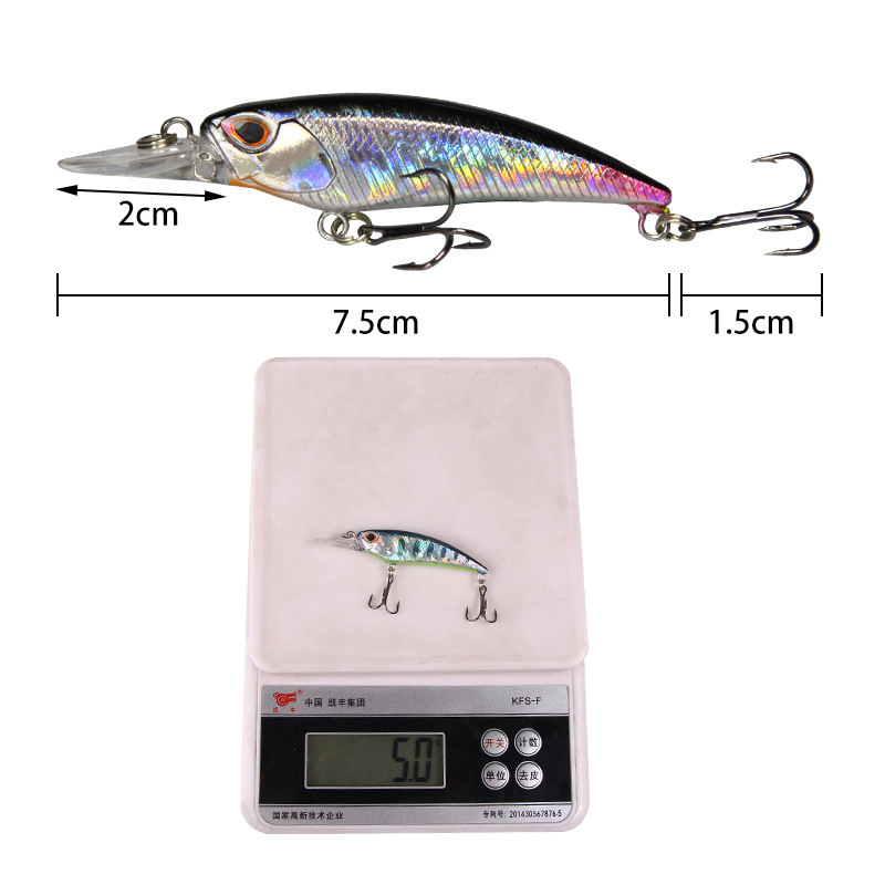 1pcs 7.5cmM 5.1G Floating Long - Fishing Lure Jerkbait ulasan dan harga