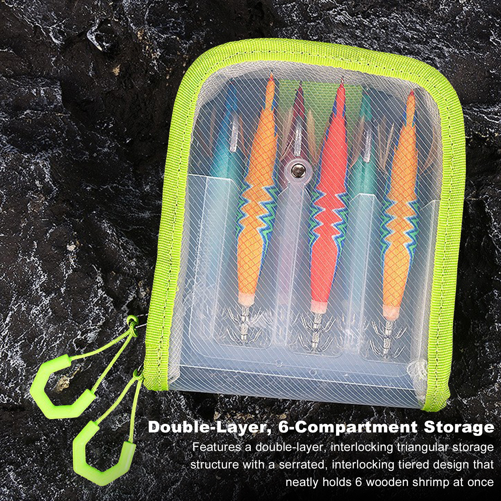 6 Grid Fishing Lure Storage Ba - Fishing Lure Jig ulasan dan harga