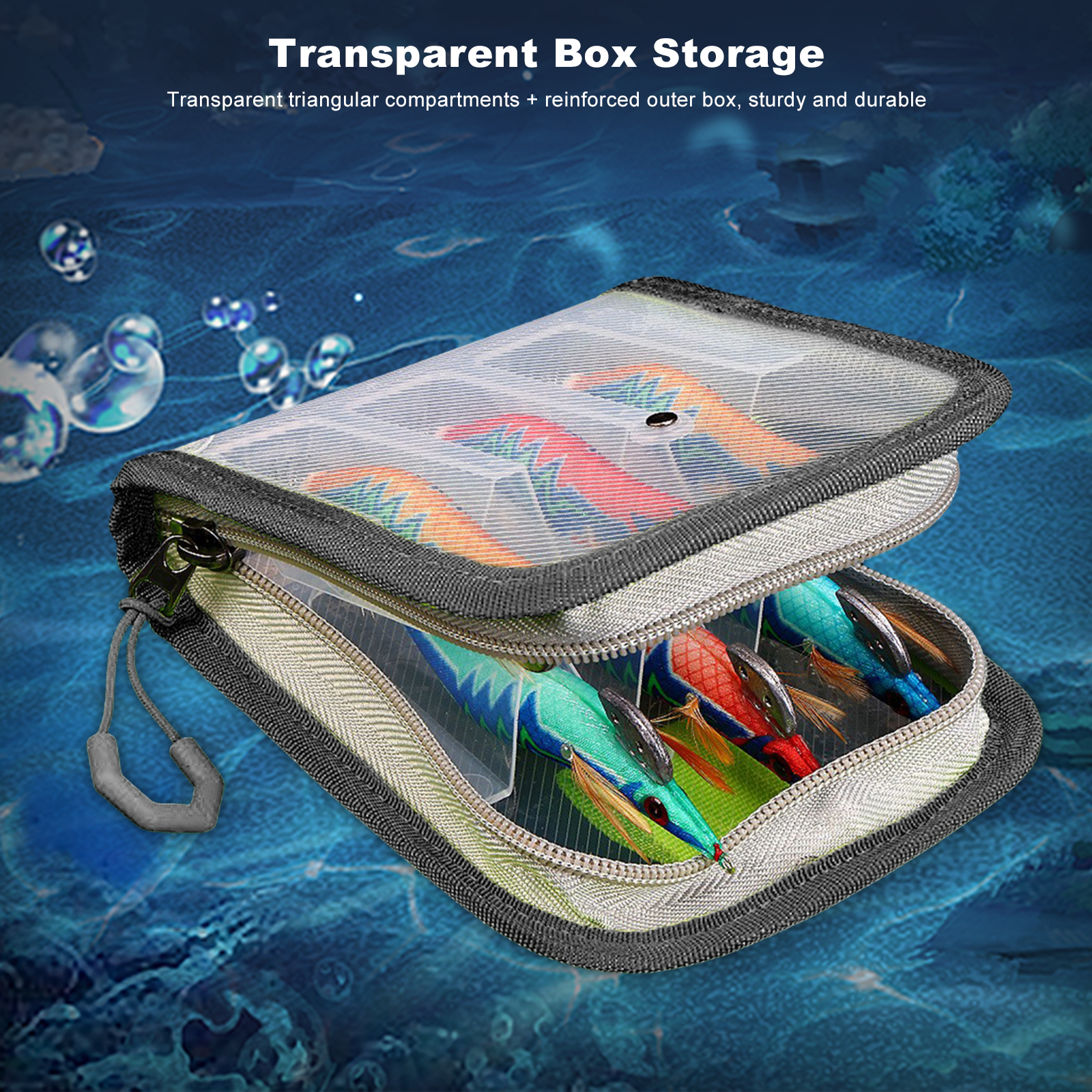 6 Grid Fishing Lure Storage Ba - Fishing Lure Jig ulasan dan harga