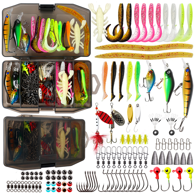 New 120PCS Fishing Lure Set So - Fishing Lure Soft Plastic ulasan dan harga