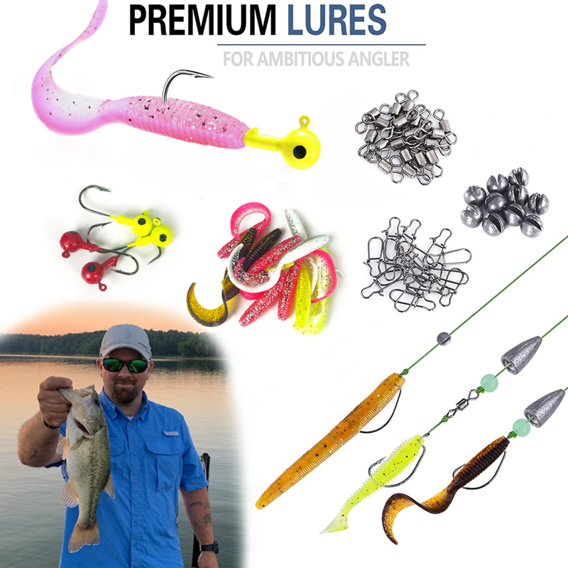New 120PCS Fishing Lure Set So - Fishing Lure Soft Plastic ulasan dan harga