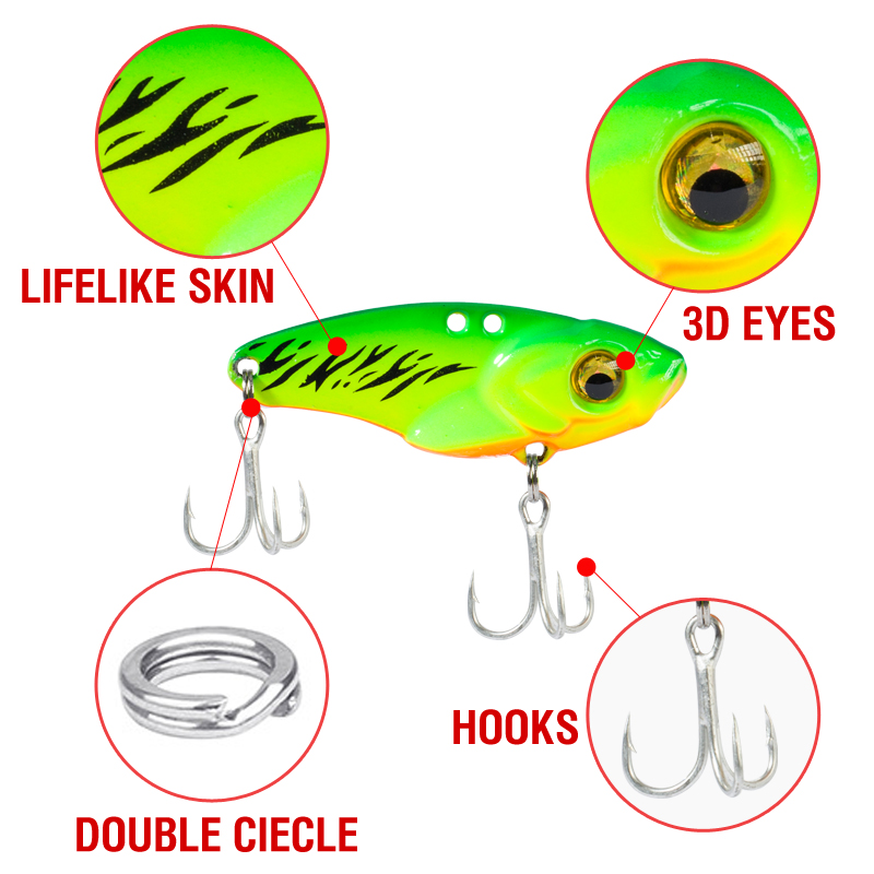 6PCS Metal VIB Lure 5g 7g 10g  - Fishing Lure Spinnerbait ulasan dan harga