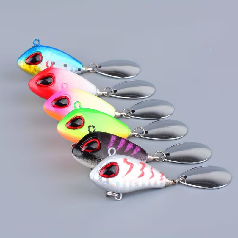 5/6pcs Mini VIB With Spoon Fis - Fishing Lure Crankbait ulasan dan harga