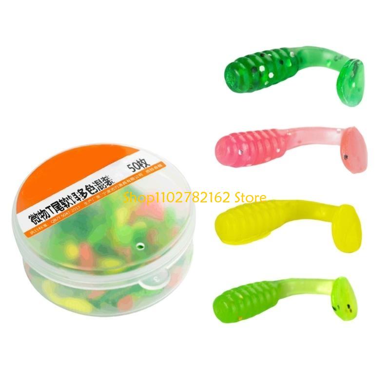 547B 50Pcs Artificial Baits Fi - Fishing Lure Swimbait ulasan dan harga