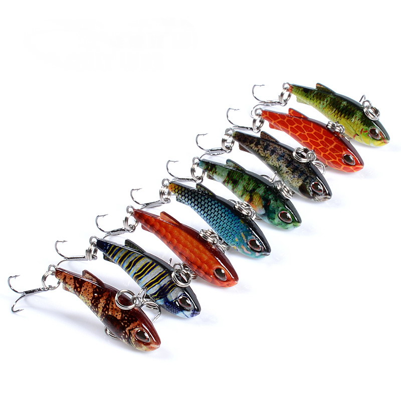 8pcs 4cm 4g Mini Lipless VIB F - Fishing Lure Crankbait ulasan dan harga