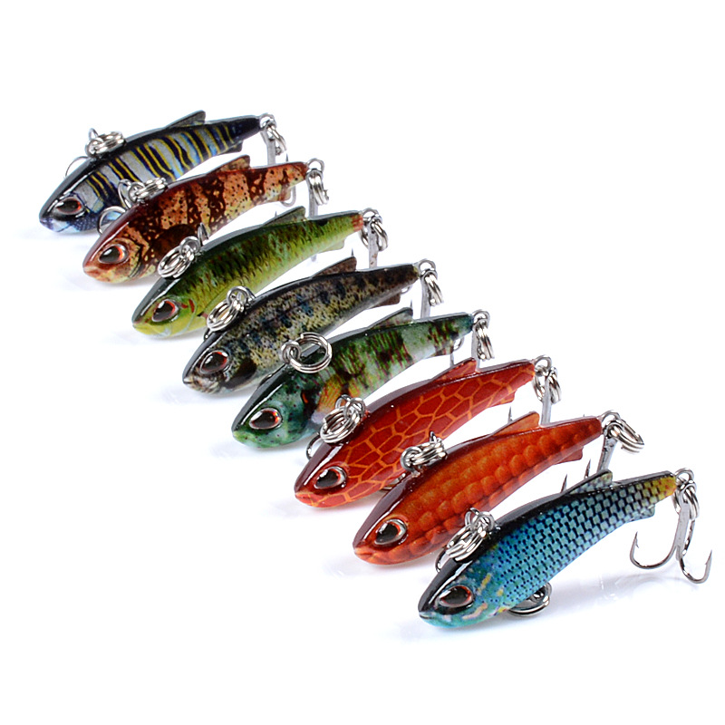 8pcs 4cm 4g Mini Lipless VIB F - Fishing Lure Crankbait ulasan dan harga