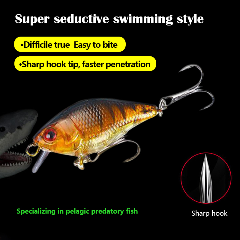 3D Eyes 7.5cm 10.2g Hard VIB L - Fishing Lure Crankbait ulasan dan harga