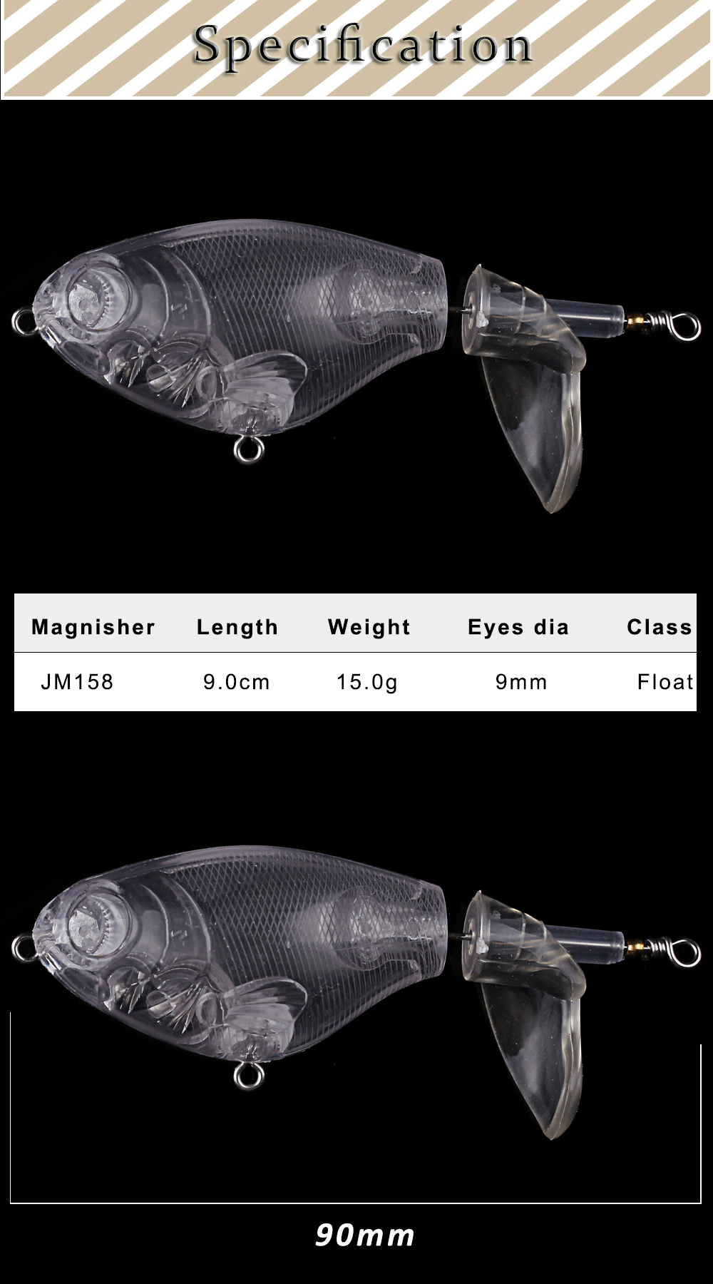 Magnisher 10pcs/lot 9CM 15G To - Fishing Lure Popper ulasan dan harga
