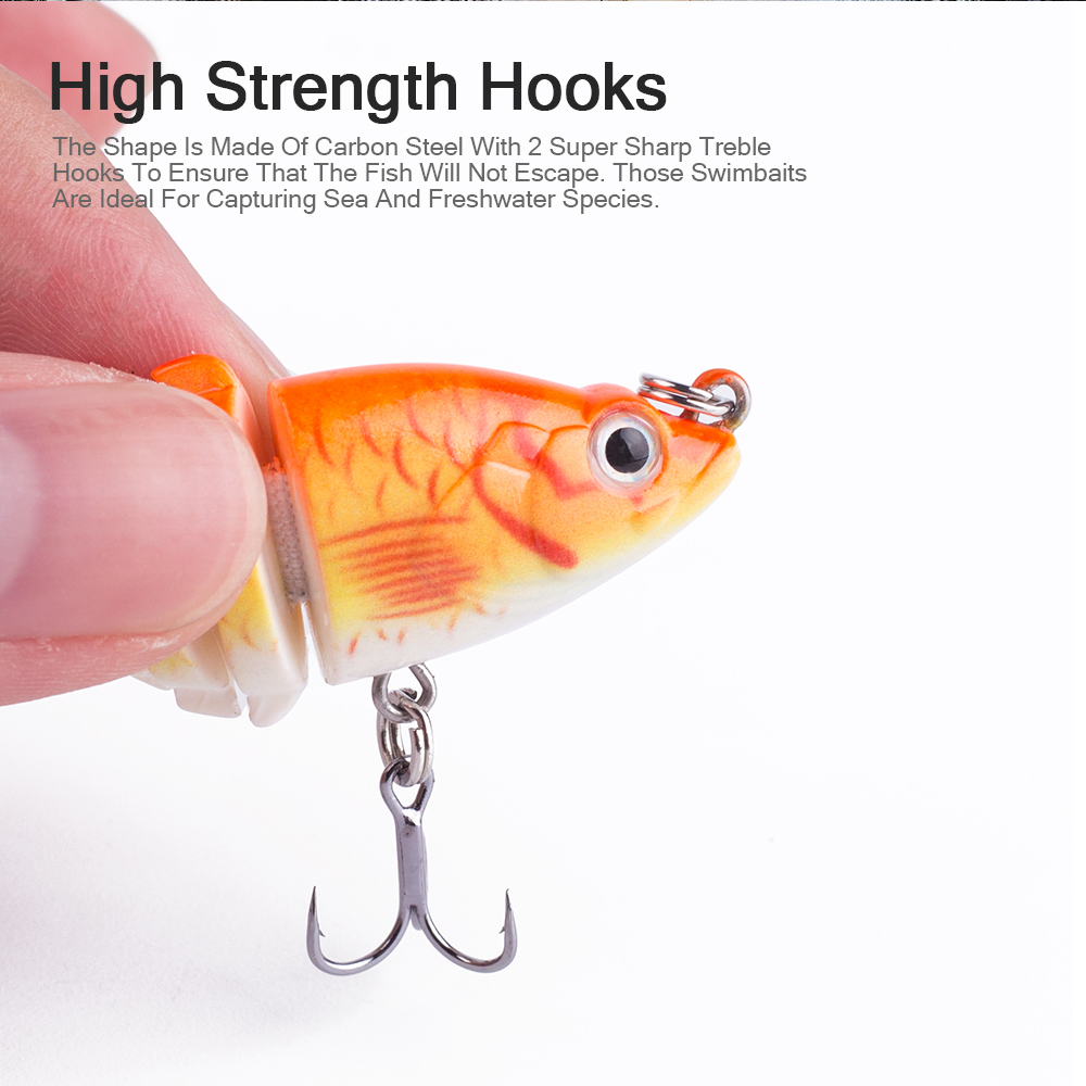 Mini Multi Jointed 6cm/4.7g Wo - Fishing Lure Popper ulasan dan harga