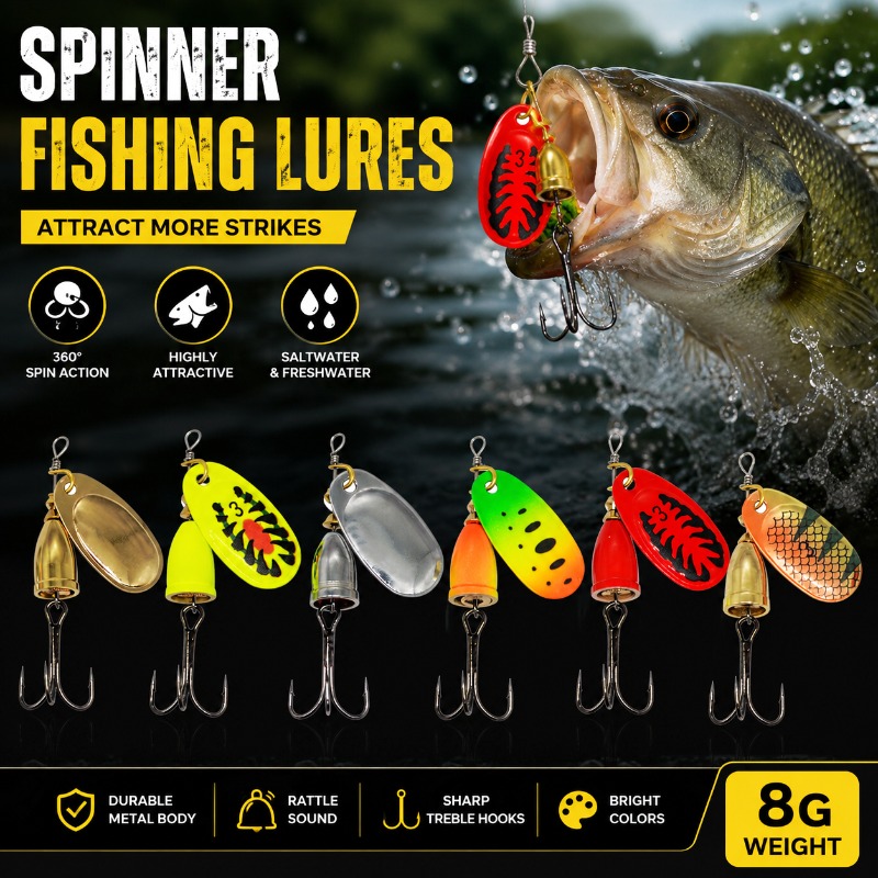 Fishing Spinner Lure 8g Metal  - Fishing Lure Blade Bait ulasan dan harga