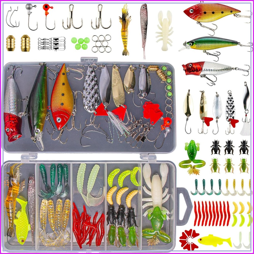 78Pcs Fishing Lures Kit for Ba - Fishing Lure Spoon ulasan dan harga