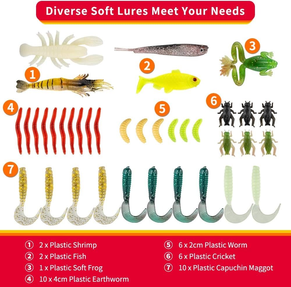 78Pcs Fishing Lures Kit for Ba - Fishing Lure Spoon ulasan dan harga