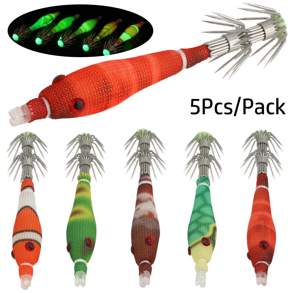5pcs 60mm 3.3g Mini Squid Tata - Fishing Lure Buzzbait ulasan dan harga