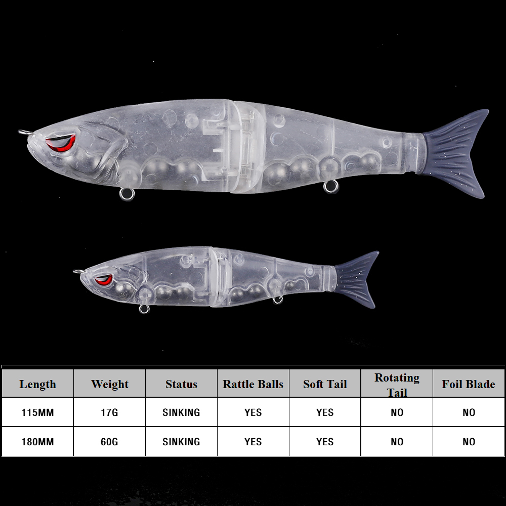 Chan’sHuang 5PCS Unpainted Bla - Fishing Lure Popper ulasan dan harga