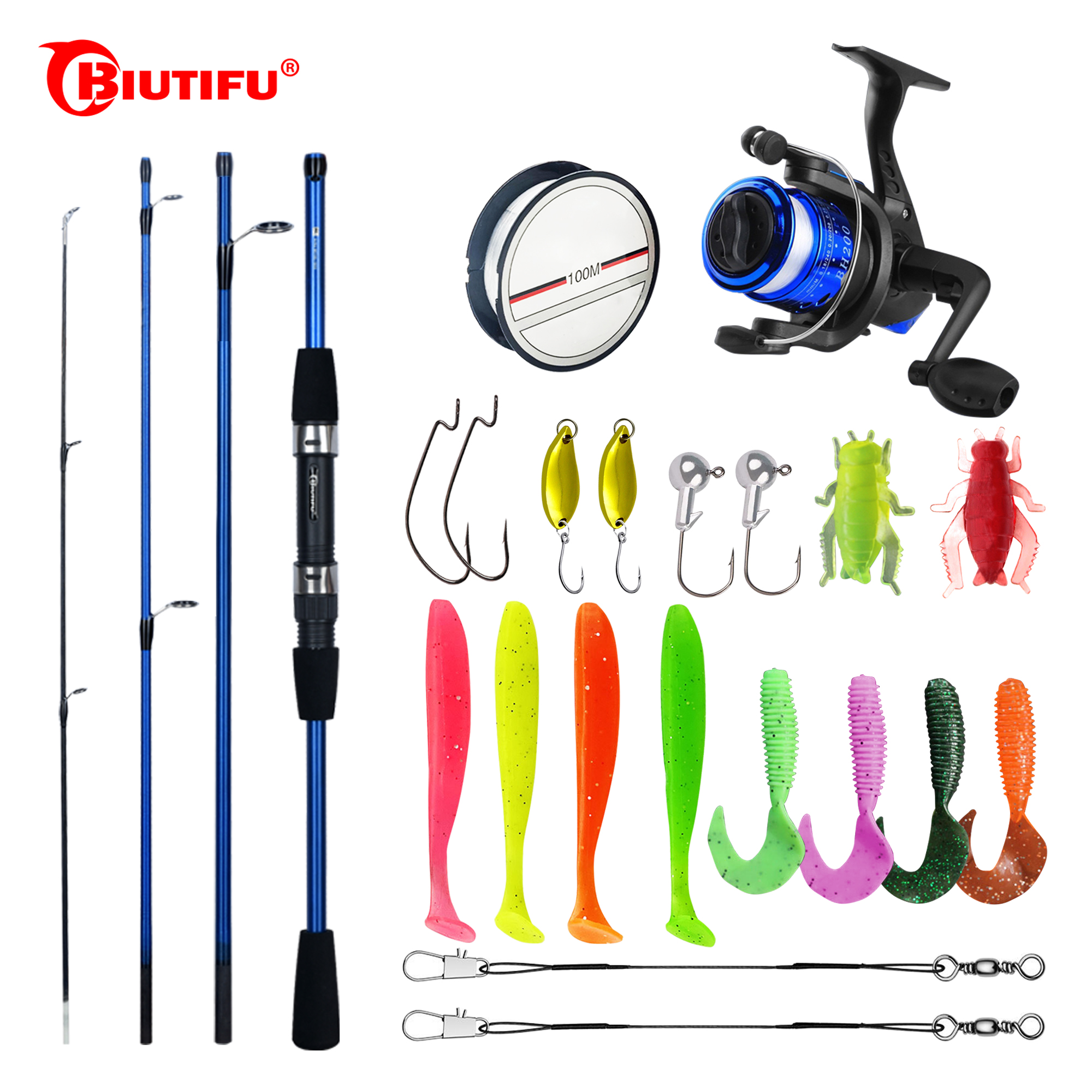 BIUTIFU Spinning Fishing Rod S - Fishing Lure Spinner ulasan dan harga