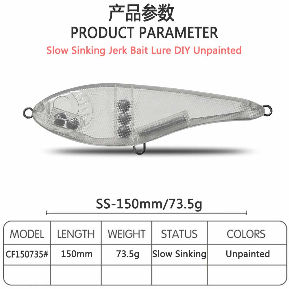 CF Lure Jerk Bait 150mm 73.5g  - Fishing Lure Buzzbait ulasan dan harga
