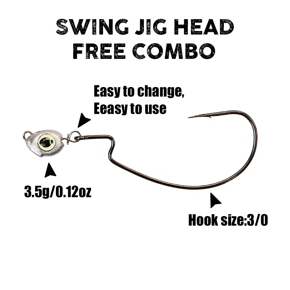 B&U Swing Jig head cheburashka - Fishing Lure Accessories ulasan dan harga