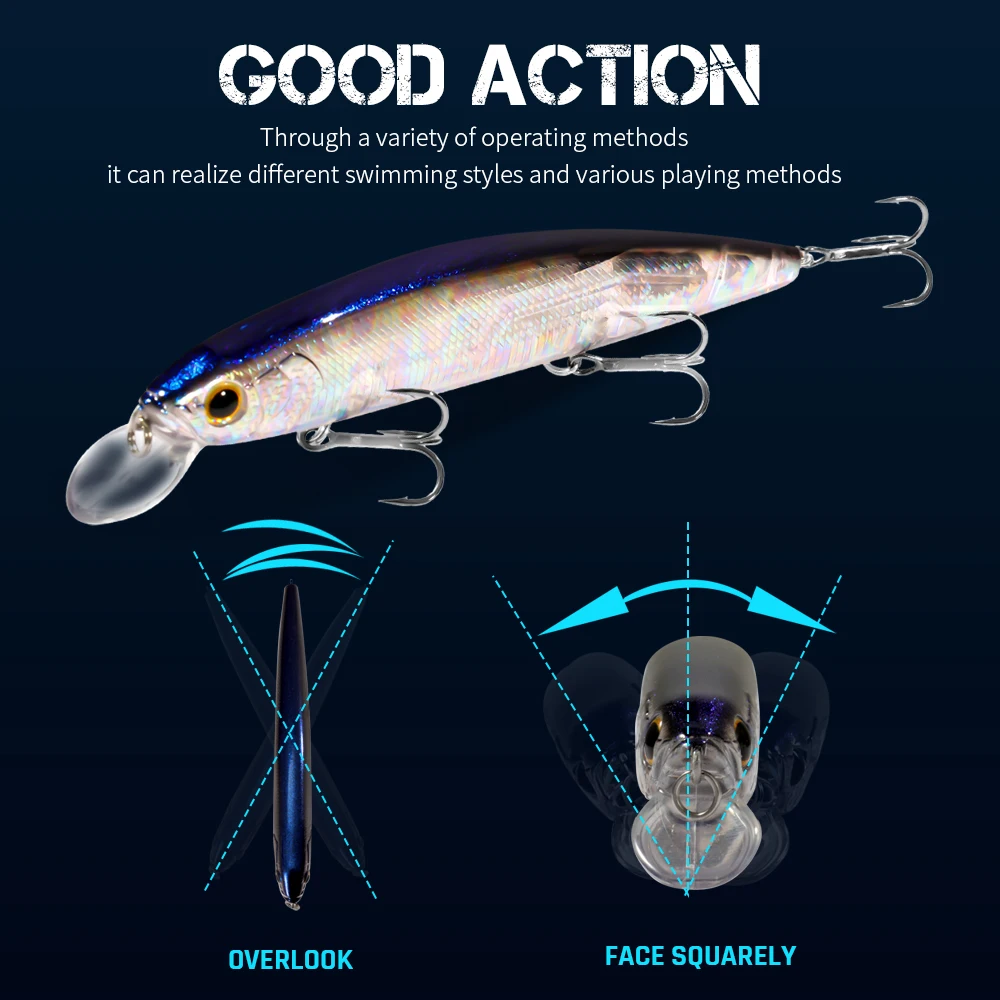GOBAIT Floating Minnow 14cm 24 - Fishing Lure Buzzbait ulasan dan harga